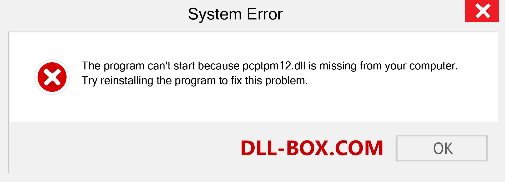  pcptpm12.dll file is missing?. Download for Windows 7, 8, 10 - Fix  pcptpm12 dll Missing Error on Windows, photos, images